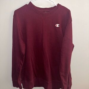 Champion Men's Burgundy Crewneck Sweater